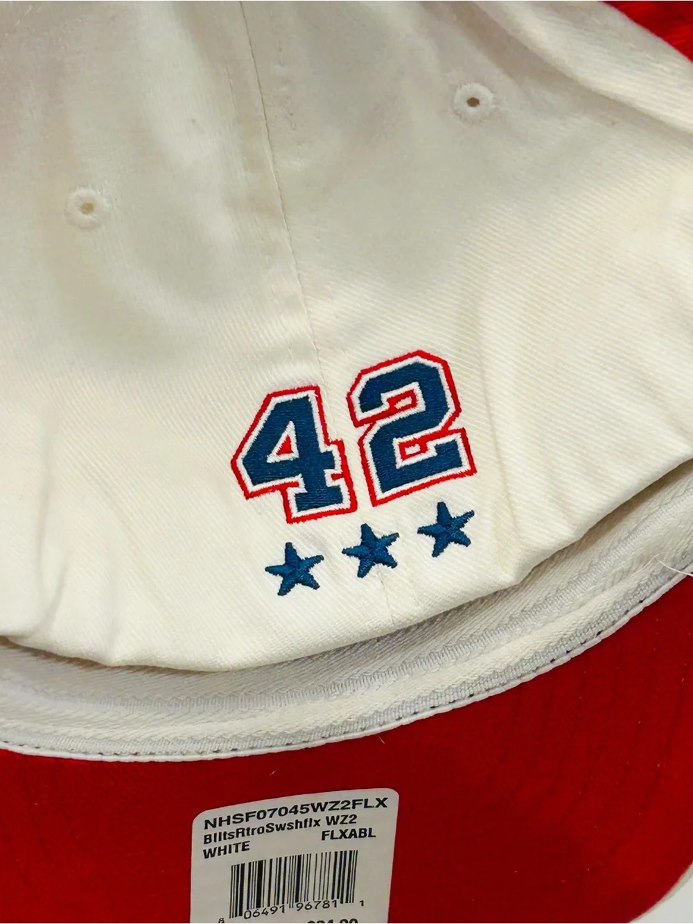 Vintage Washington Bullets Wizards Nike Jerry Stackhouse #42 Flex Fitted Cap Hat